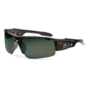 Skullerz Dagr Black Polarized Safety Glasses, Tinted Lens - ANSI Certified