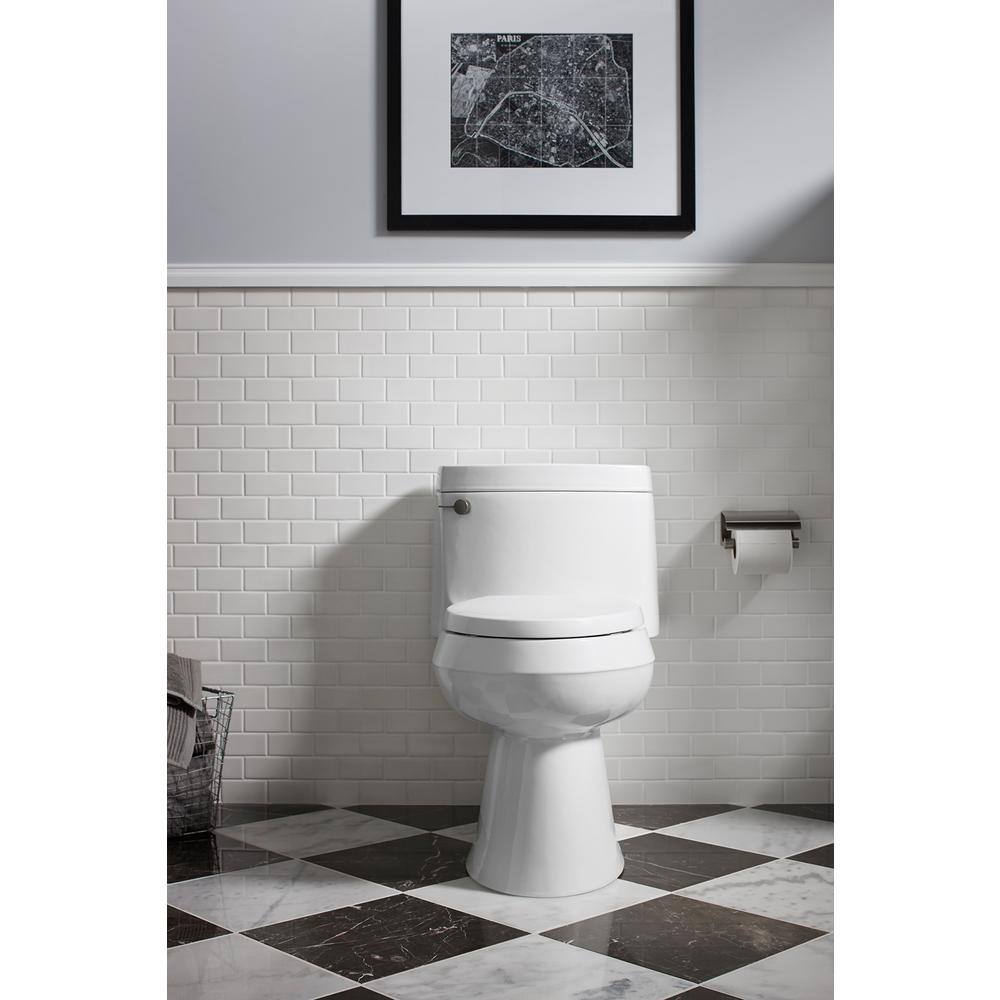 White High Efficiency Elongated One-Piece Toilet with Seat