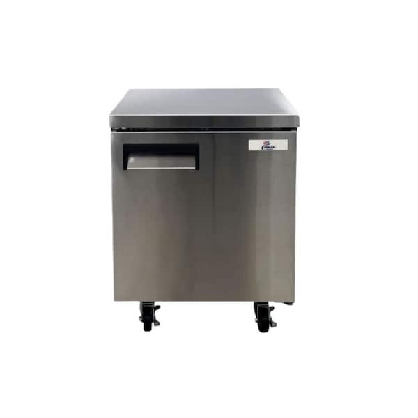 Peak Cold Commercial Under Counter Stainless Steel Freezer; 27 W