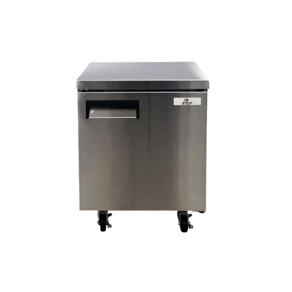 Cooler Depot 6.3 cu. ft. Auto/Cycle Defrost Commercial Undercounter Upright Freezer in Stainless