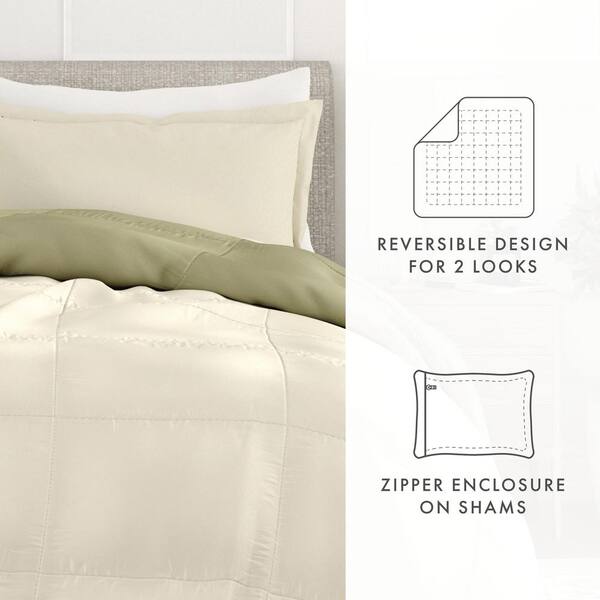 Cal King Reversible Comforter Set 