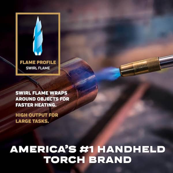 Bernzomatic - DuraCast 4000 Torch with Instant Start/Stop Ignition Compatible with MAP-Pro and Propane Gas