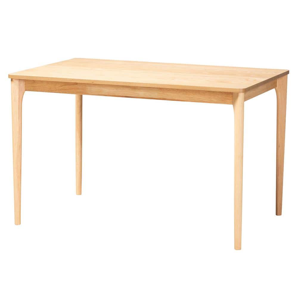 Adora Honey Rattan and Rubberwood 4-Piece Dining Nook Set
