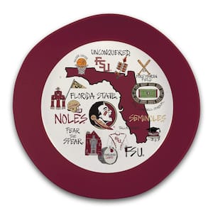 Florida State 13.5 in. 64 fl. oz. Assorted Colors Melamine Serving Bowl