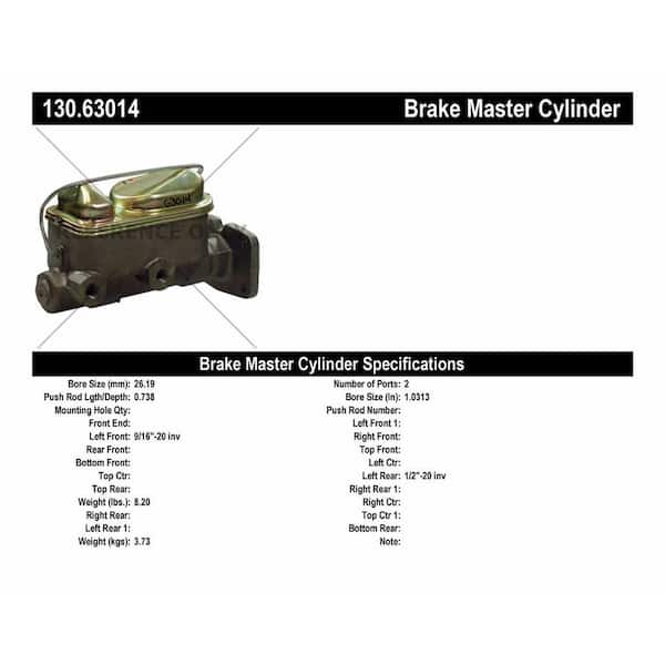 Centric Parts Brake Master Cylinder