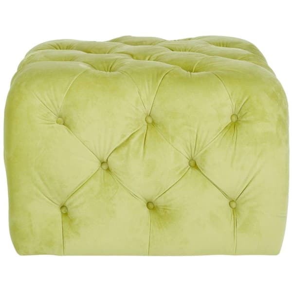 SAFAVIEH Kenan Green Accent Ottoman