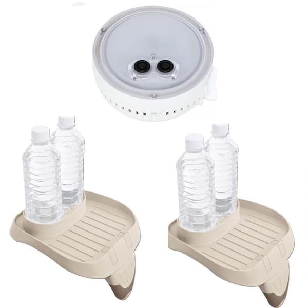 Multi-Colored LED Light for a Hot Tub Cup Holder and Tray Accessory (2 Pack)