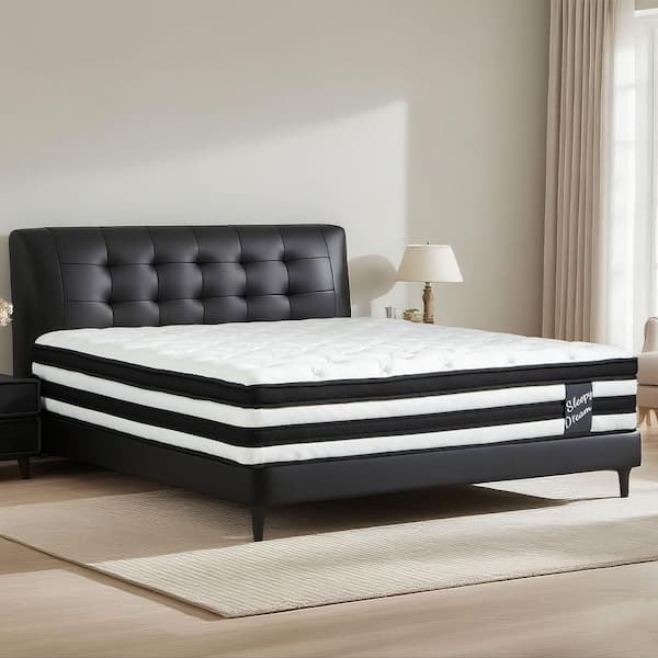 Queen Medium Firm Hybrid Mattress Individual Pocket Spring 7-Zoned Memory Foam 12 in. Bed-in-a-Box Mattress, CertiPUR-US