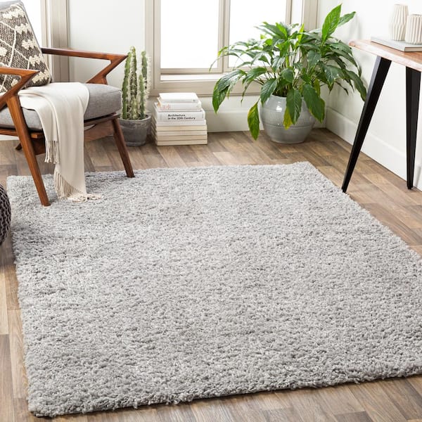 Orsola Gray 5 ft. 3 in. x 7 ft. 3 in. Solid Color Area Rug
