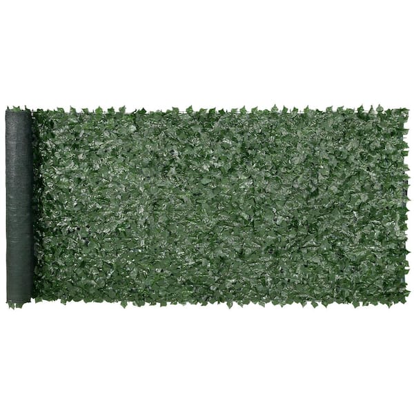 VEVOR Ivy Privacy Fence 59 in. x 158 in. Artificial Green Wall Screen Greenery Ivy Fence Faux Hedges Vine Leaf Decoration