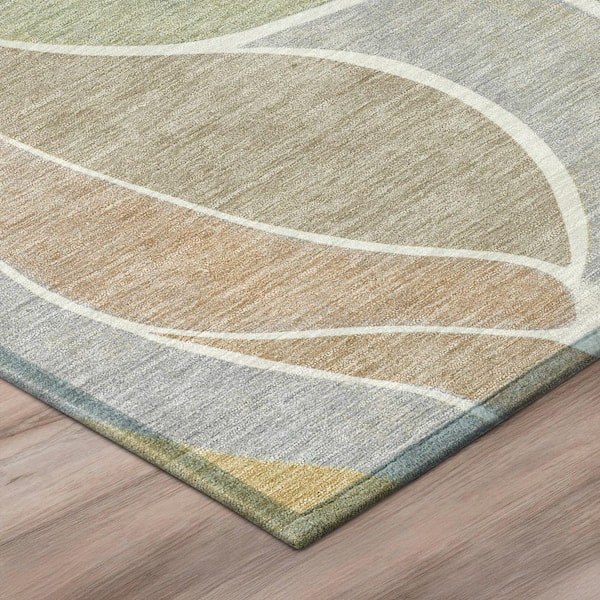 Chantille Machine Washable Indoor/Outdoor Abstract ACN2976 Ivory 10 ft. x 14 ft. Area Rug