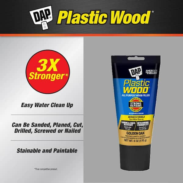 Plastic Wood 6 oz. Gold Oak Latex Wood Filler (6-Pack)