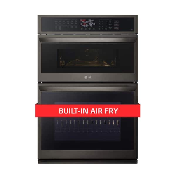 LG 6.4 cu. ft. Smart Combi Wall Oven with Fan Convection, Air Fry in PrintProof Black Stainless Steel