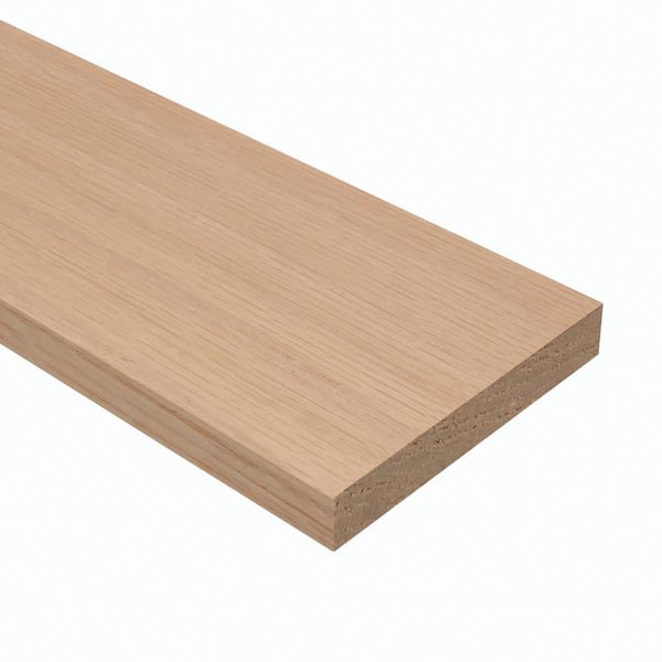 1/2 in. x 3 in. (2.5 in. Actual) x 3 ft. S4S Oak Hobby Board