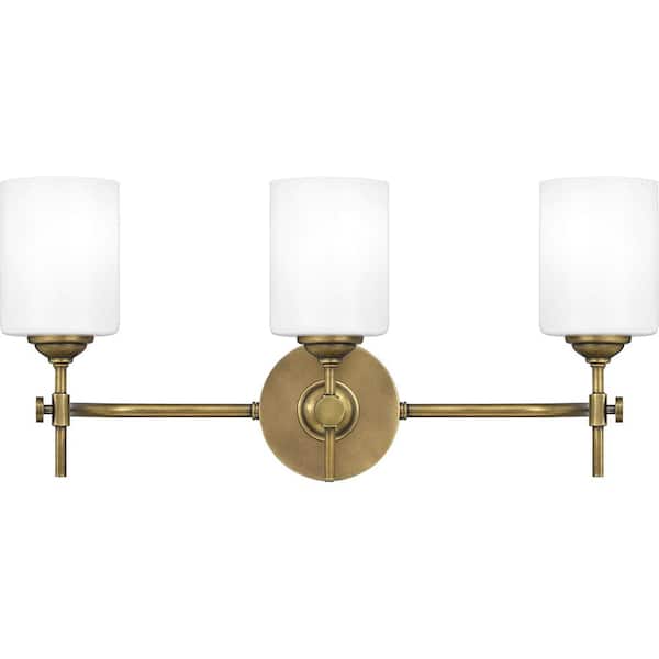 Aria 3-Light Weathered Brass Vanity Light