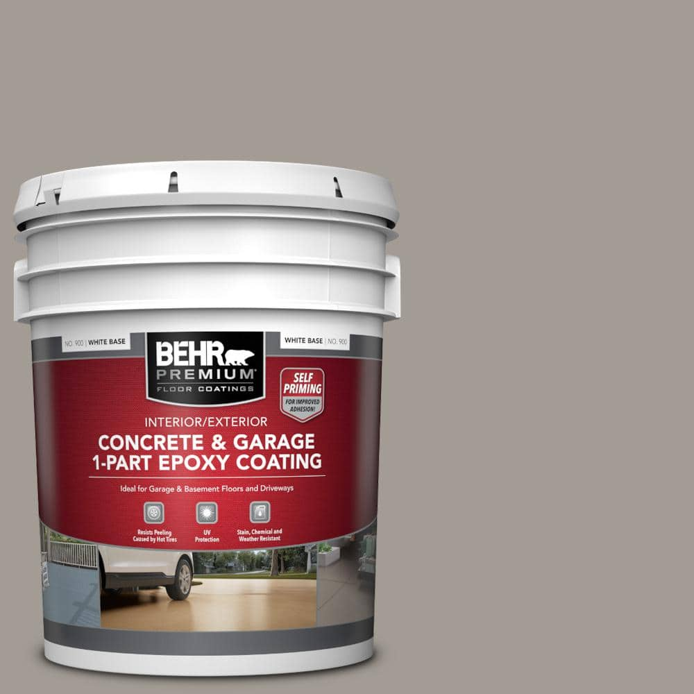 BEHR PREMIUM 5 Gal. #PPU18-15 Fashion Gray Self-Priming 1-Part Epoxy ...