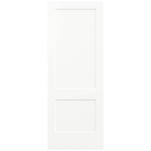 36 in. x 96 in. Monroe White Painted Smooth Solid Core Molded Composite MDF Interior Door Slab