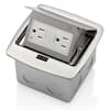 Leviton Pop-Up Floor Box With 15 Amp, Tamper-Resistant Self-Test GFCI ...