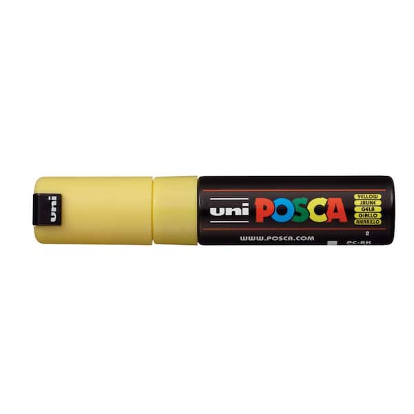 POSCA PC-8K Broad Chisel Paint Marker, Yellow