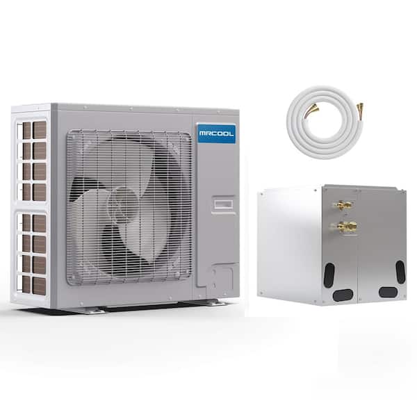 MRCOOL DIY Universal 36000 BTU 3 Ton 18 SEER Central Split A/C Condenser and A-Coil with 15 ft. No-Vac Install Kit