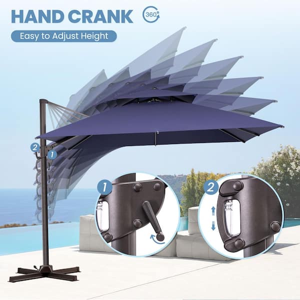 auto tilt patio umbrella instructions Treasure Garden 9' Twist Tilt Patio Umbrella