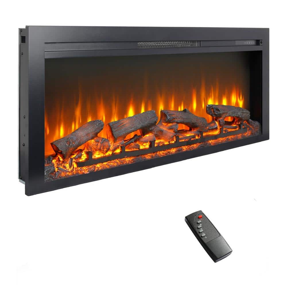 44 in. Direct Vent Electric Wall Fireplace Insert with Remote Control and LED Screen price history on PriceWatchPro