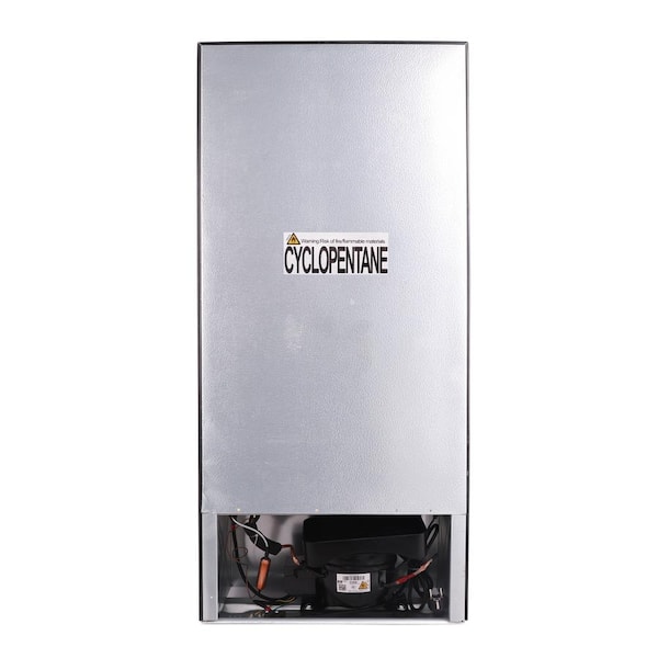 Frigidaire EFR451 2 Door Refrigerator/Freezer, 4.6 cu ft, Platinum