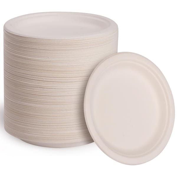 150 Pack] 16 oz Compostable Paper Bowls with Lids Heavy-Duty