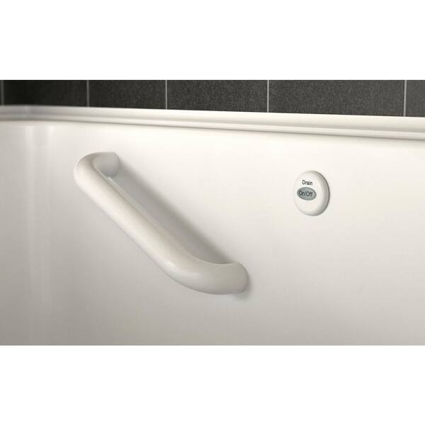 American Standard - Gelcoat Value Series 52 in. x 30 in. Right Hand Walk-In Air Bathtub in White
