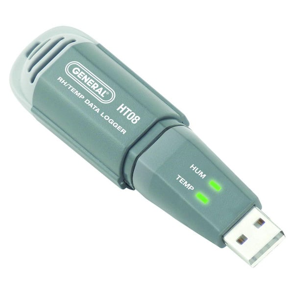 Midler Konkurrence pålidelighed General Tools Mini USB Temperature and Relative Humidity Data Logger HT08 -  The Home Depot