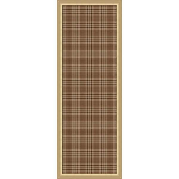 Florence 38 in. x 14 in. Gold Plastic Framed Canvas Magnetic Memo Board