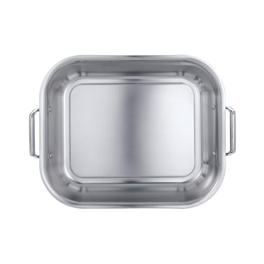 Tramontina Stainless Steel 16.75-Inch Roasting Pan with Rack