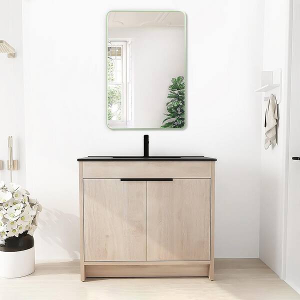 60 in. W x 36 in. H Rectangle Aluminum Alloy Framed Wall Bathroom Vanity Mirror in Green 60 in. W x 36 in. H Rectangle Aluminum Alloy Framed Wall Bathroom Vanity Mirror in Green
