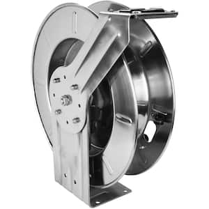 1/2 in. NPT Hose Capacity 25 ft., 35 ft., and 50 ft. 300 PSI Stainless Steel Hose Reel Retractable