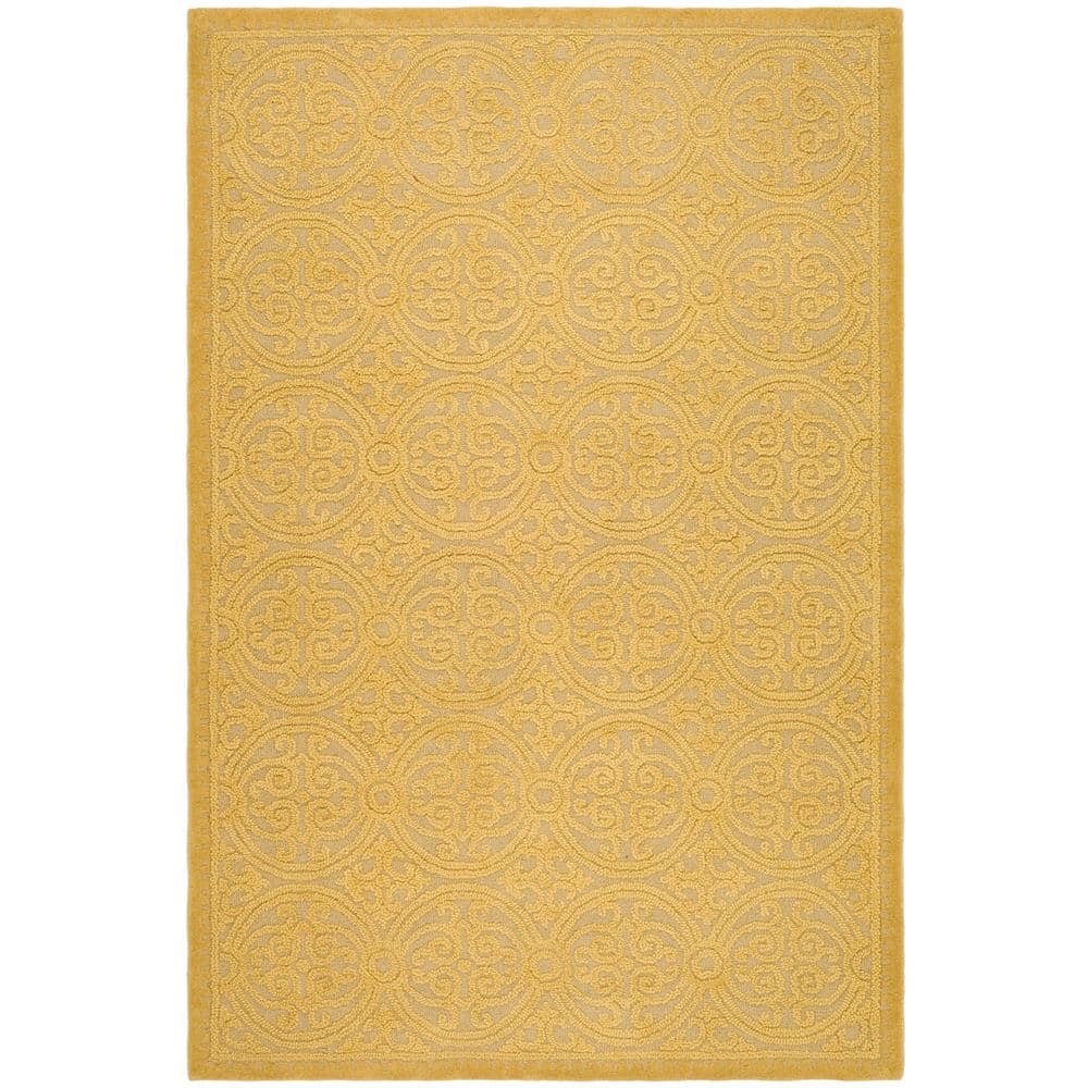 Cambridge Light Gold/Dark Gold 8 ft. x 10 ft. Geometric Area Rug price history on PriceWatchPro