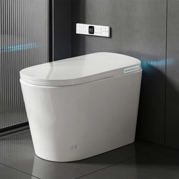 Smart Toilet with Bidet Built in,Modern Tankless Toilet,One Piece Toilets with Soft Close,Auto Lid&Seat/Dual Auto Flush