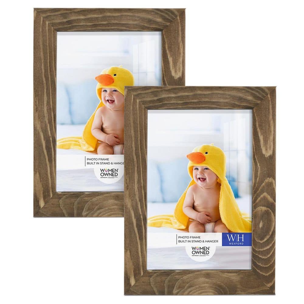 Wexford Home Woodgrain 4 in. x 6 in. Natural Wood Picture Frame