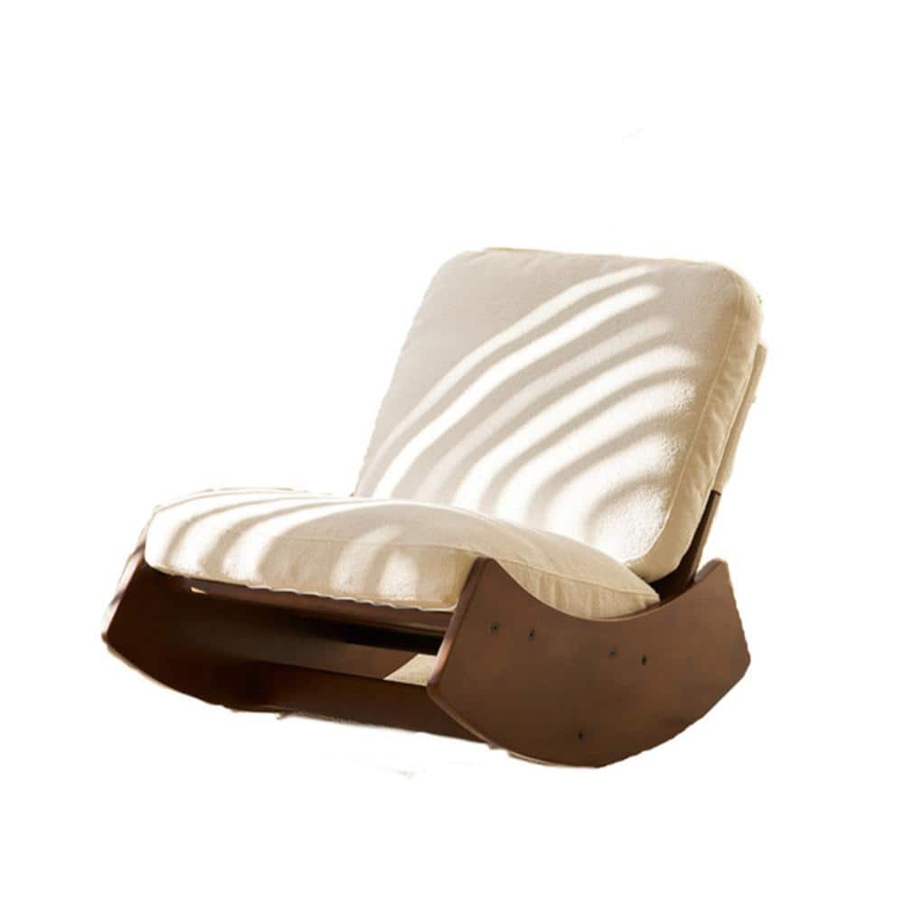 High-quality comfortable Solid Wood Frame Upholstery Glider Rocking Chair i