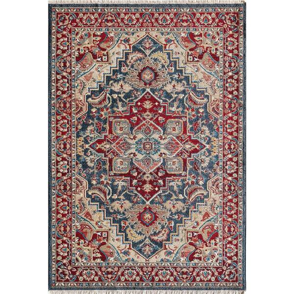 Rugs America Amari Pheasant Dark Red 8 ft. x 10 ft. Area Rug