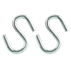 1/8 in. x 1-1/4 in. Zinc-Plated Rope S-Hook (4-Pack)