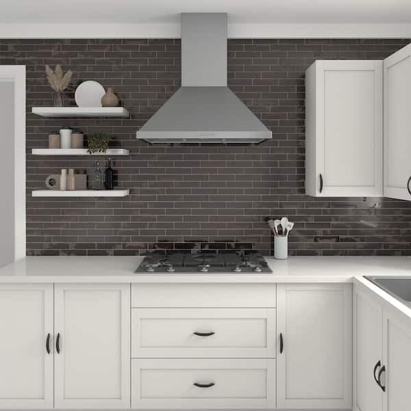 Brickhaven Onyx 2 in. x 8 in. Glazed Porcelain Floor and Wall Tile (288 sq. ft./Pallet)