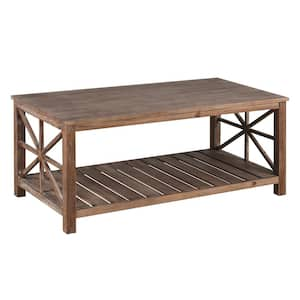 24 in. Brwon Rectangular Wood Tabletop End Table the Sofa Or Loveseat Living Room Side Table Small Coffee Table