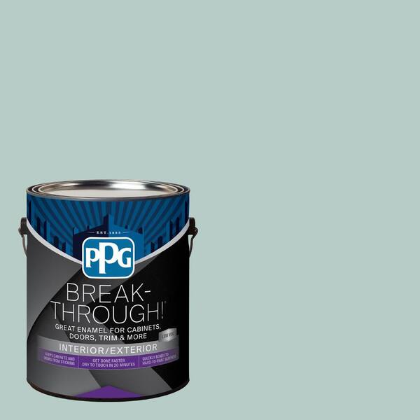 Break-Through! 1 gal. PPG1143-3 Sea Sprite Semi-Gloss Door, Trim & Cabinet Paint