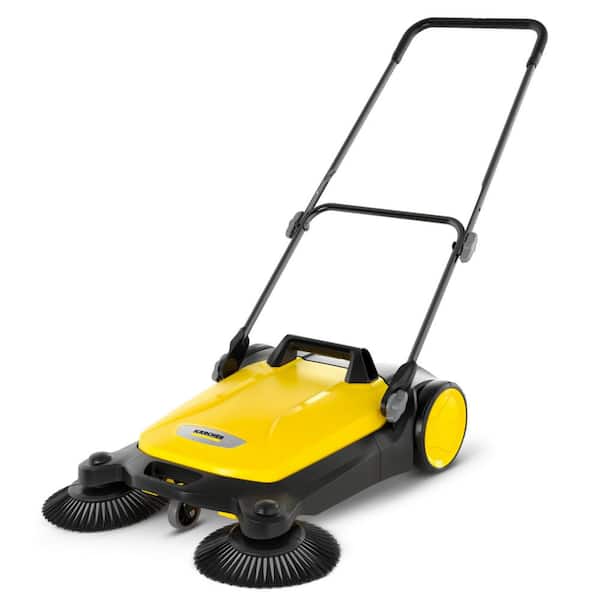 Karcher S 4 Twin Walk-Behind Outdoor Hand Push Sweeper - 5.25 Gal. Capacity  1.766-361.0 - The Home Depot