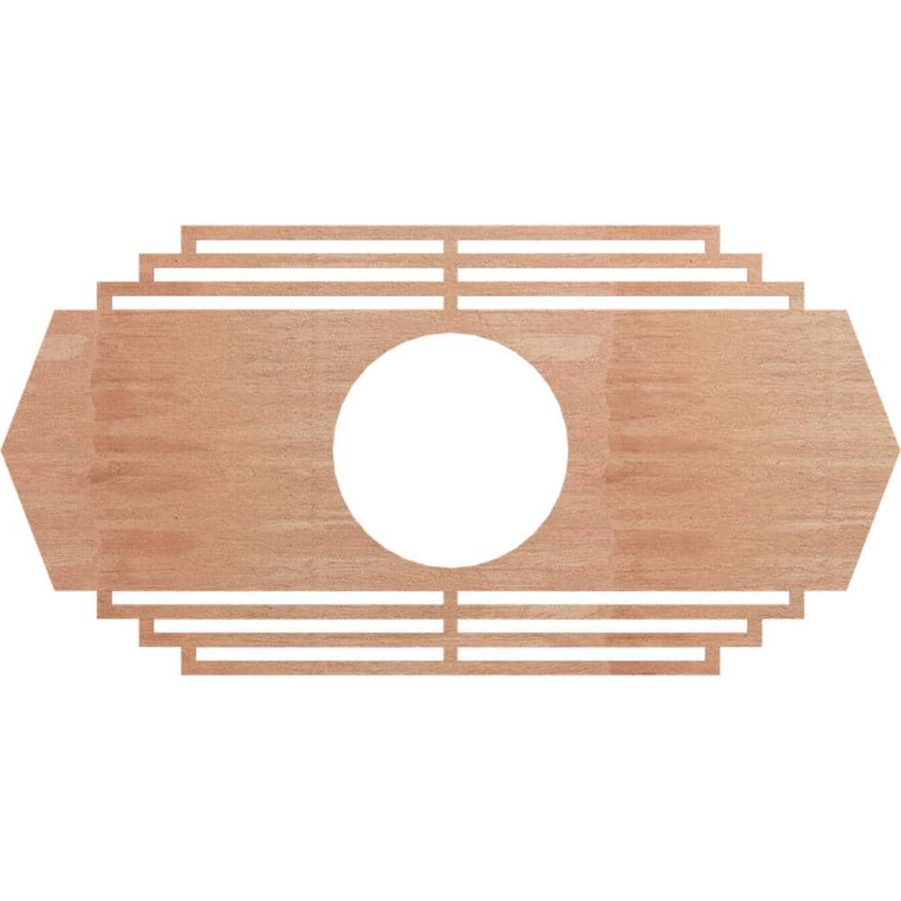 40 in. x 20 in. x 1/4 in. Chrysler Wood Fretwork Pierced Ceiling Medallion, Cherry price history on PriceWatchPro