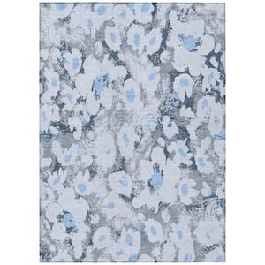 Chantille ACN538 Denim 8 ft. x 10 ft. Machine Washable Indoor/Outdoor Geometric Area Rug