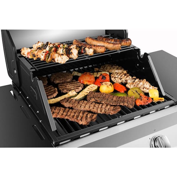 Dyna-Glo DGP321SNP-D Premier 2-Burner Propane Gas Grill in Stainless Steel with Built-In Thermometer - 2