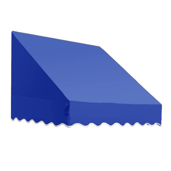 AWNTECH 8.38 ft. Wide San Francisco Window/Entry Fixed Awning (24 in. H x 48 in. D) Bright Blue