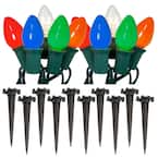 Multicolor Electric Pathway Lights String (Set of 10)