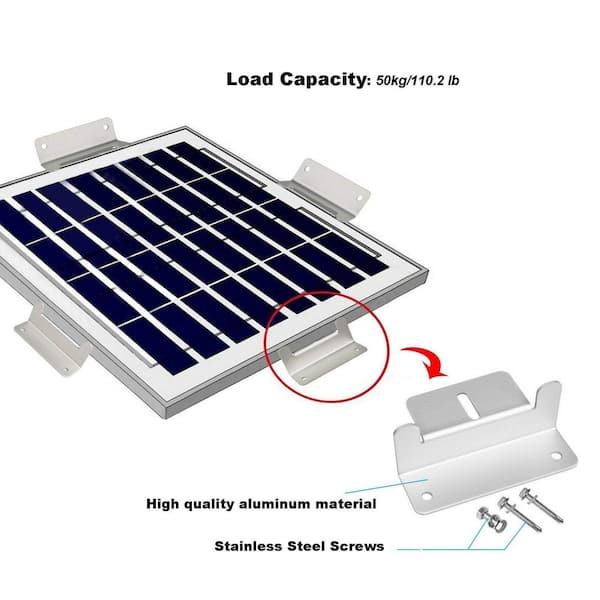 Vrbgify Solar Panel Mounting Z Bracket Kit for Roof Panels